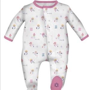 Magnetic Me Newborn Footie - Girl Genius Print